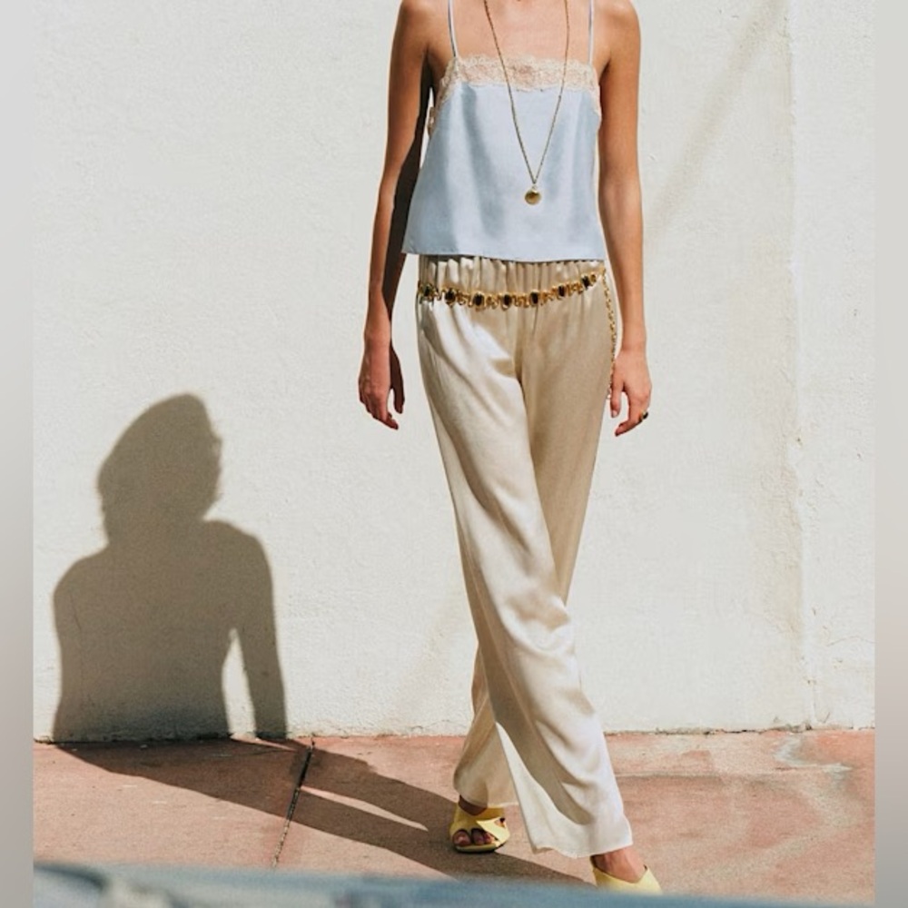 Sezane silk pants